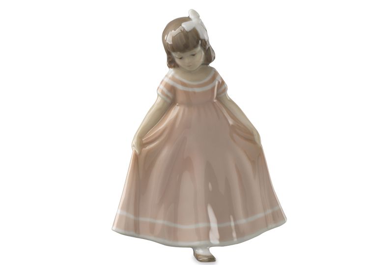 Figurine - Ballerina mini rosa h 14