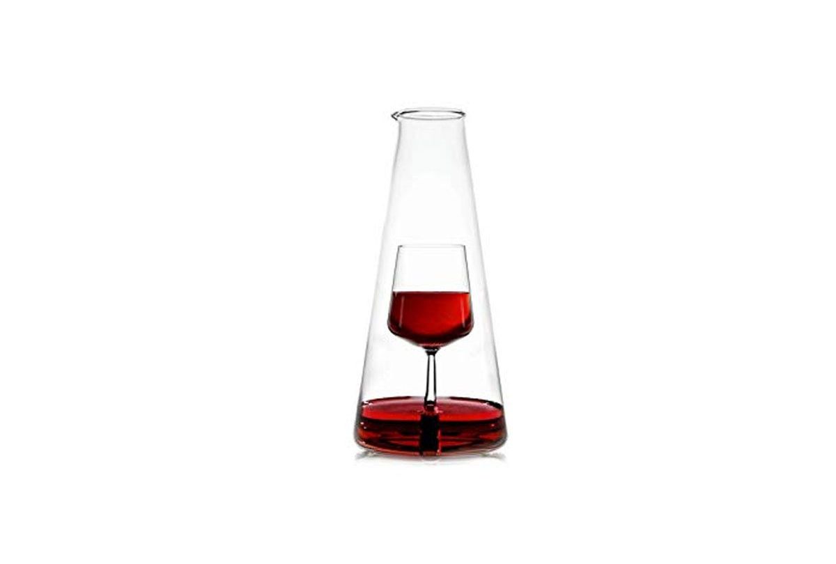Inbottiglia - Caraffa vino con calice 