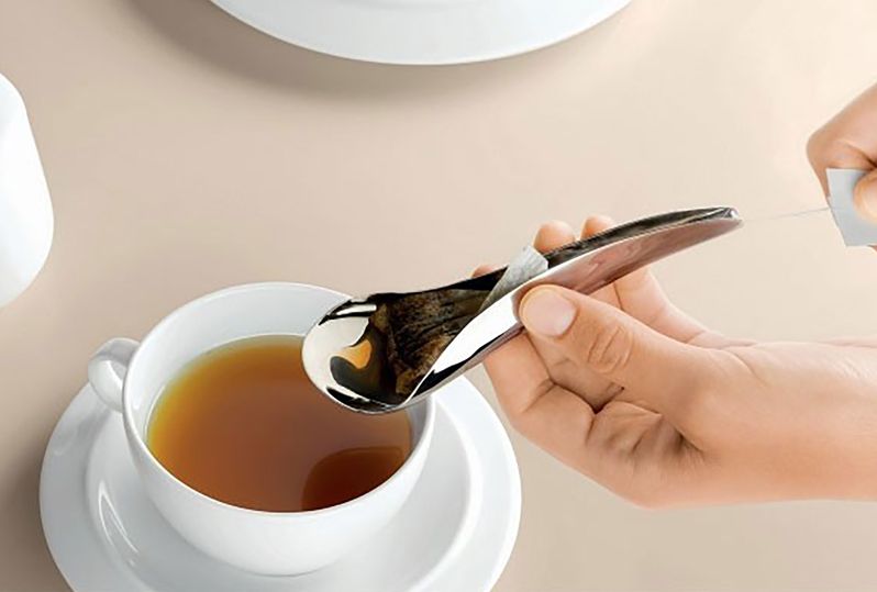 Cucchiaio per tè o tisane in acciaio