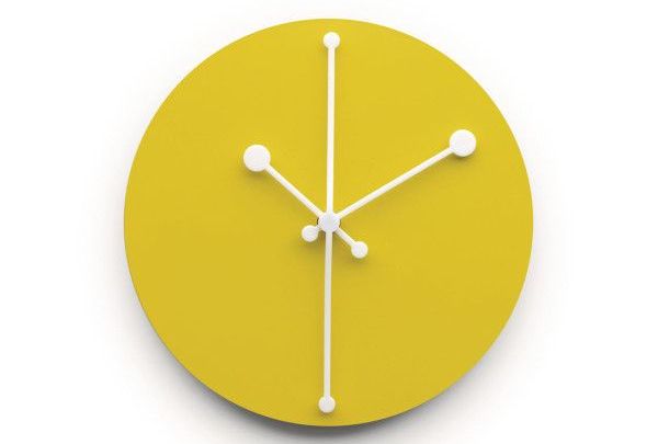 Dotty Clock - Orologio da parete giallo