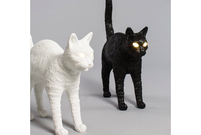Cat Lamp Felix - Lampada in resina