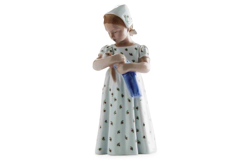 Figurine - Mary con vestito bianco h 19