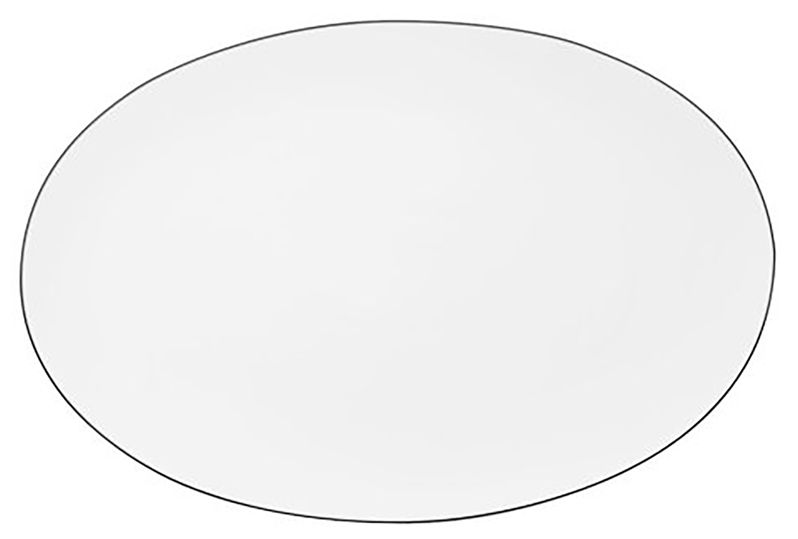 Tac platino - Piatto ovale cm. 38