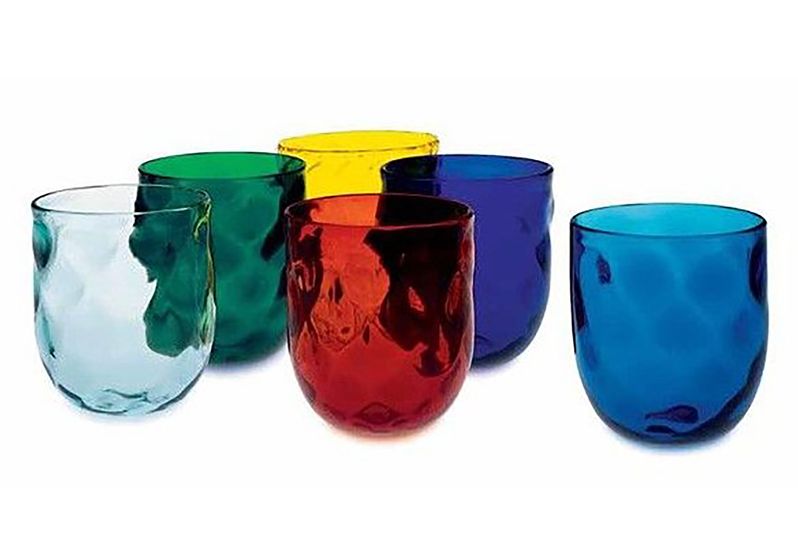 Carnevale - Set 6 bicchieri colorati