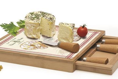 Les Fromages - Tagliere formaggi con 4 coltelli Les Fromages